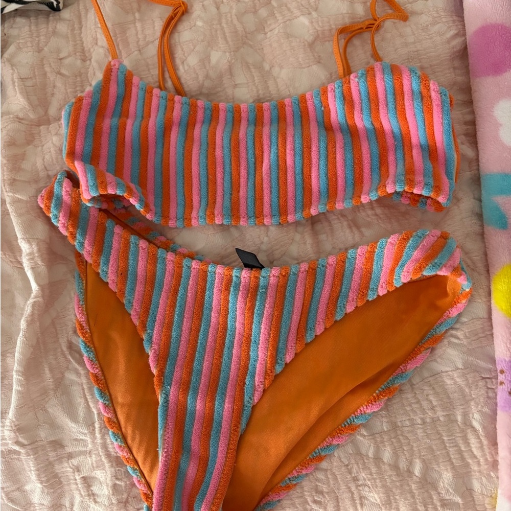 Triangl bikini size xs never worn black inside is from tag but no other flaws